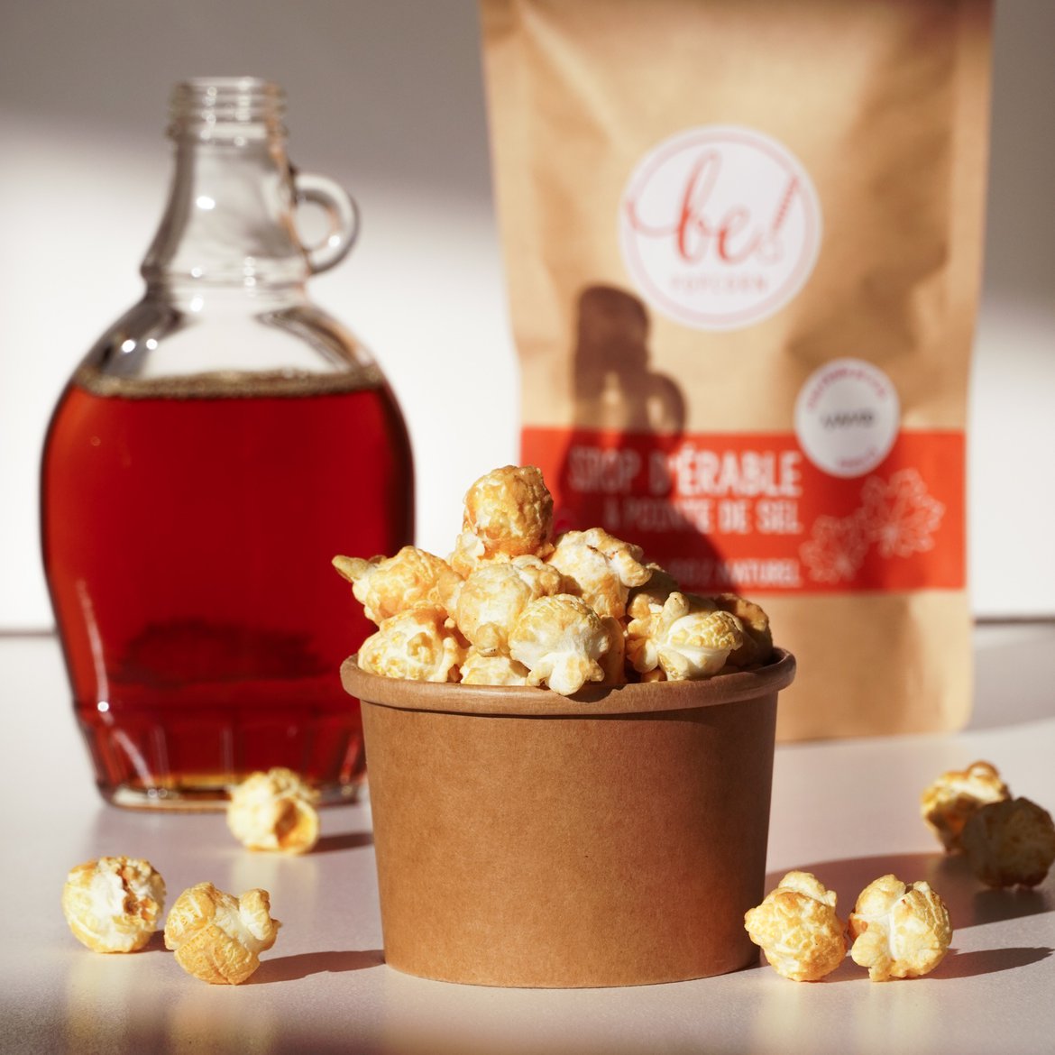 Be popcorn au sirop d'érable bio pur et pointe de sel - épicerie fine - SCHILLIGER