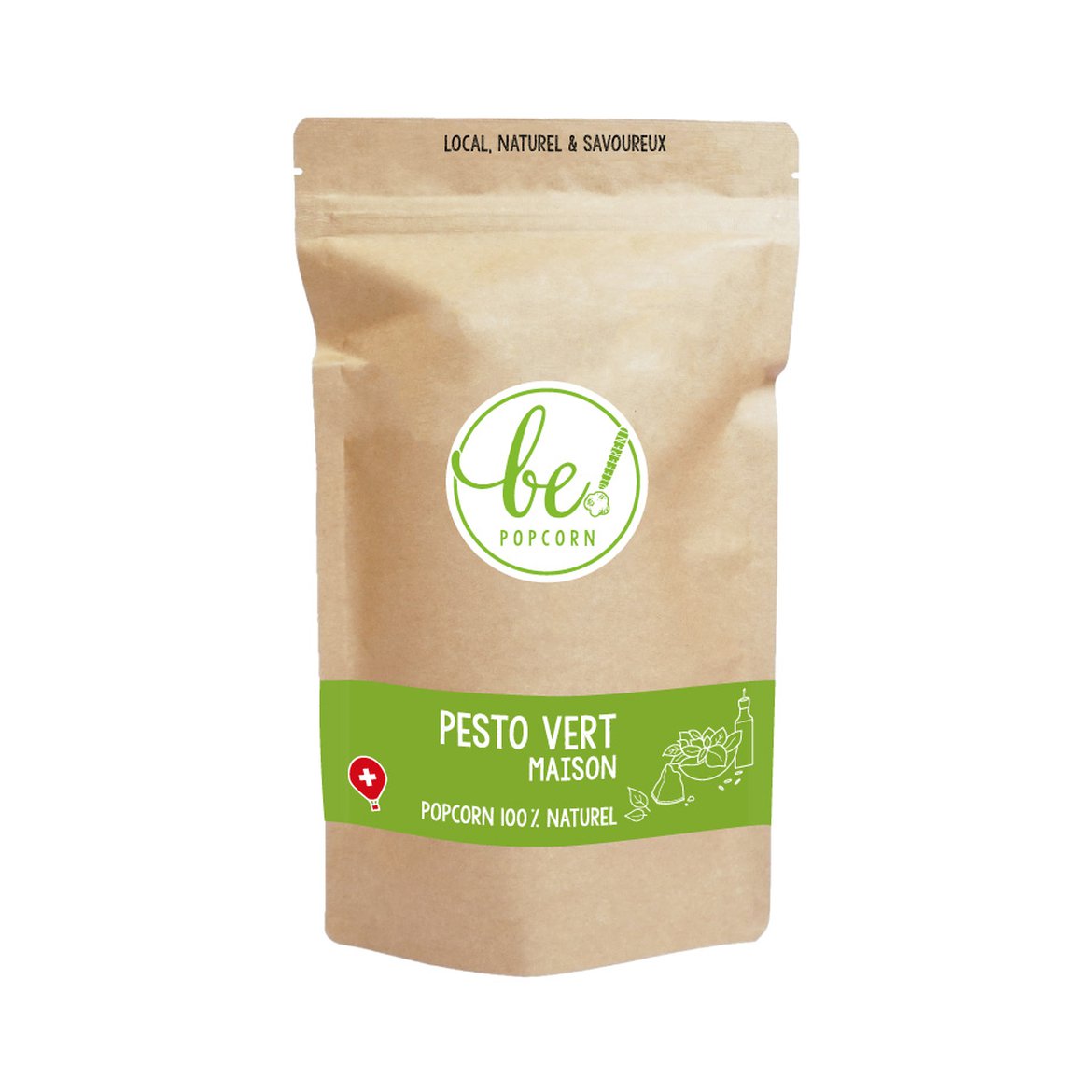 Be popcorn au pesto vert - épicerie fine - SCHILLIGER