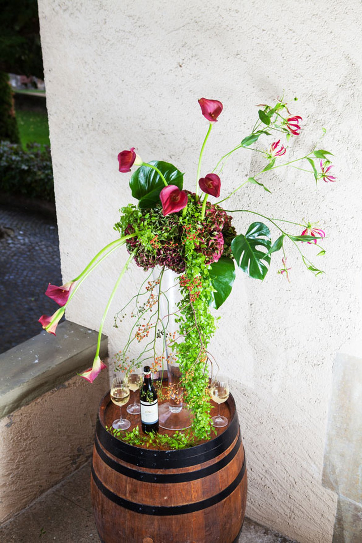 Décoration florales pour mariage avec callas