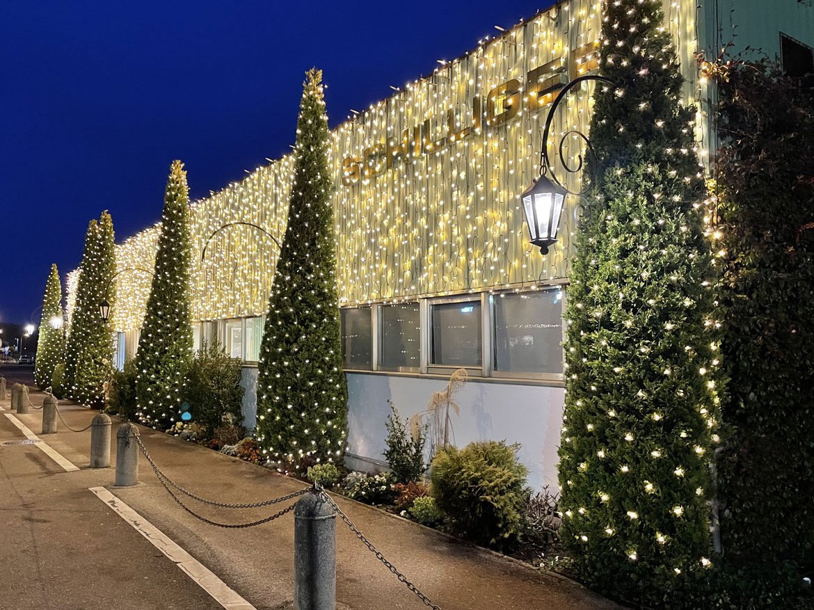 Illuminez vos façades avec notre service de pose de guirlandes lumineuses