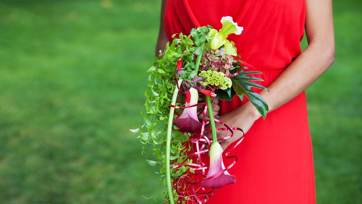 Bouquet de mariée avec callas