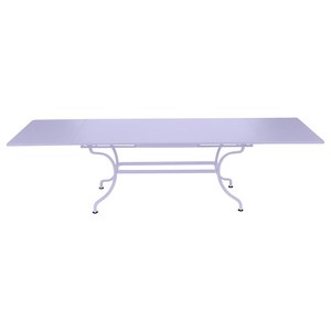 Fermob Romane Table Romane rectangulaire à allonges Violet lilas L 300 x l 100 x H75cm