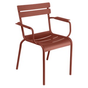 Fermob Luxembourg Fauteuil de repas Luxembourg Rouge ocre L 57 x l 65 x H88cm