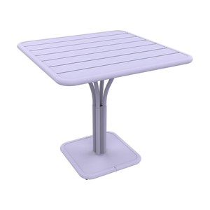 Fermob Luxembourg Table Luxembourg carrée pied central Violet lilas L 80 x l 80 x H74cm