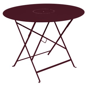 Fermob Floreal Table Floréal ronde Rouge lie de vin L 96 x l 96 x H74cm Diam : 96