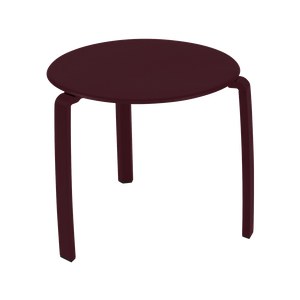 Fermob Alizé Table basse Alizé Rouge lie de vin l 48 x H44cm Diam : 48