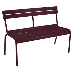 Fermob Luxembourg Banc Luxembourg Rouge lie de vin L 118 x l 56 x H86cm