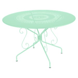 Fermob Montmartre Table Montmartre ronde Vert menthe à l'eau L 117 x l 117 x H74cm Diam : 117