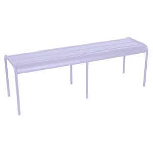 Fermob Luxembourg Banc Luxembourg 3/4 Pl sans dossier Violet lilas L 145 x l 42.5 x H48.8cm