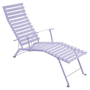 Fermob Bistro Bain de soleil Bistro Violet lilas L 140.8 x l 55.5 x H89cm