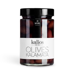 Kalios  Olives noires Kalamata au naturel, 310gr  310gr net