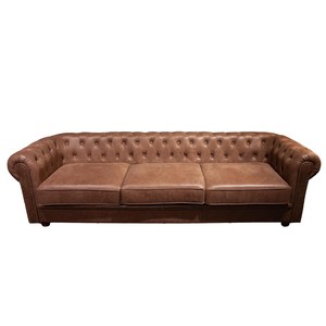 PR Living Chesterfield Canapé Chesterfield 3.5 places Cuir B Multi-couleurs 268x95x78cm A50cm