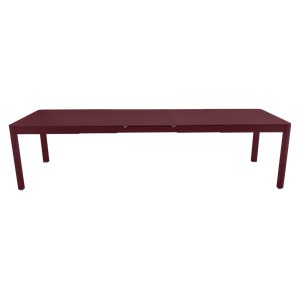 Fermob Ribambelle Table Ribambelle XL 3 Allonges Rouge lie de vin L 299 x l 100 x H74cm