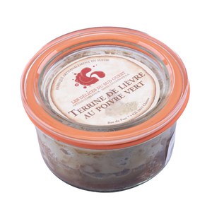 Les Délices du Sud-Ouest  Terrine de Lièvre au Poivre vert 120gr  120gr