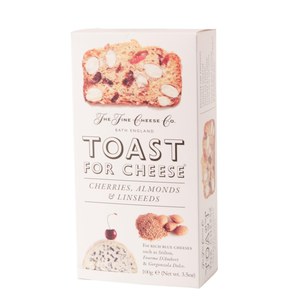 The Fine Cheese Company  Toasts Cerise, Amandes et Graines de Lin  100gr