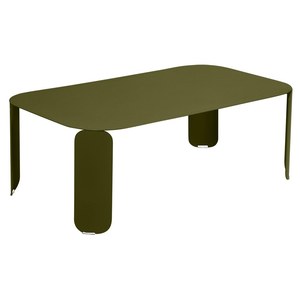 Fermob Bebop Table basse Bebop rectangle H42 Vert mousse L 120 x l 70 x H42cm