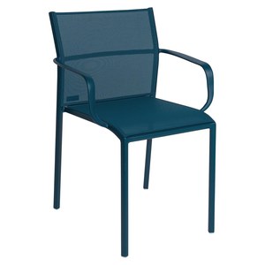 Fermob Cadiz Fauteuil de repas Cadiz Bleu azur foncé L 55.4 x l 49.6 x H85.8cm