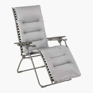 Lafuma Mobilier BE COMFORT ® Fauteuil relax Be Confort Evolution Gris acier 114x85x69cm