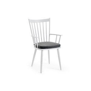 Brafab Alvena Fauteuil de repas Alvena avec coussin Blanc 56x46x95cm