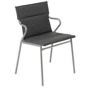 Lafuma Mobilier Ancone Fauteuil Ancone Hedona Noir aile de corbeau 62x55x86cm