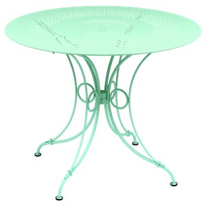 Fermob 1900 Table 1900 TP Vert menthe à l'eau L 96 x l 96 x H74cm Diam : 96