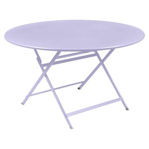 Fermob Caractère Table Caractère ronde Violet lilas L 128 x l 128 x H74.5cm Diam : 128