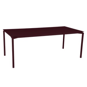 Fermob Calvi Table Calvi Rouge lie de vin L 195 x l 95 x H74cm