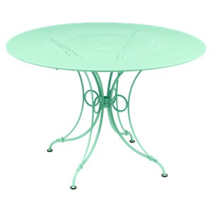 Fermob 1900 Table 1900 TP Vert menthe à l'eau L 117 x l 117 x H74cm Diam : 117