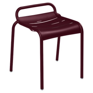 Fermob Luxembourg Tabouret bas Luxembourg Rouge lie de vin L 51.2 x l 49.3 x H57.7cm