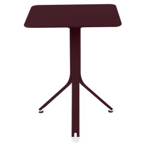 Fermob Resto Table rest'o Rouge lie de vin L 57 x l 57 x H74cm