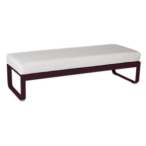 Fermob Bellevie Banquette Bellevie 2 places Rouge lie de vin L148xP53xH41cm