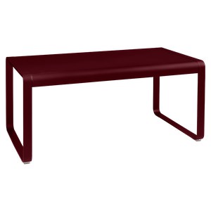 Fermob Bellevie Table Bellevie Mi-Haute Rouge lie de vin L 140 x l 80 x H64cm