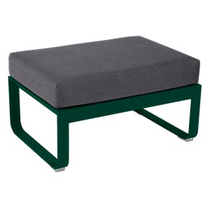 Fermob Bellevie Pouf Bellevie Vert sapin L 74 x l 53 x H41cm