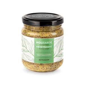 Moutarde Dudit Jo  La Sauvage  Moutarde à l'Estragon  200gr