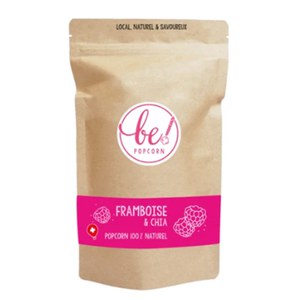 Be! Popcorn  Popcorn framboise & graines de chia  70gr