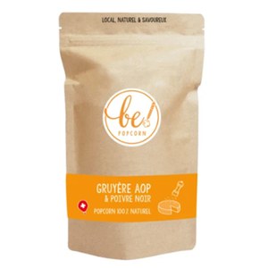 Be! Popcorn  Popcorn gruyère AOP & poivre noir  60gr