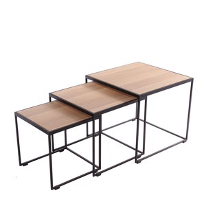 Castle Line Rubic Table gigogne 3pcs Rubic ST 02  50x50x45cm+43x43x41cm+36x36x36cm