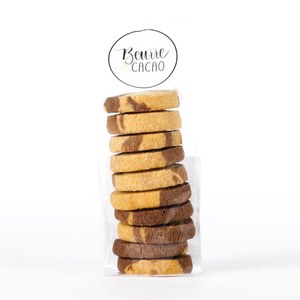 Beurre & Cacao  Sablés Vanille & Chocolat  115gr