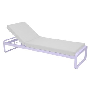 Fermob Bellevie Bain de soleil Bellevie Violet lilas L 200 x l 70 x H 74.5cm