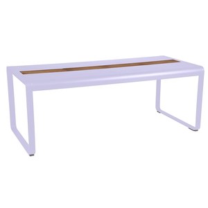 Fermob Bellevie Table Bellevie avec rangement Violet lilas L 196 x l 90 x H74cm