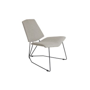 Brafab Pollux Fauteuil bas Pollux Gris perle 65x73x75cm