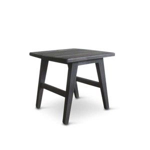 Castle Line Elisa Table d'appoint Naomi Noir charbon 50x50x45cm Diam : 50