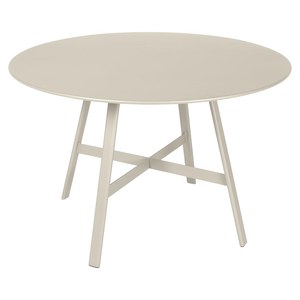 Fermob So'O Table So'O ronde D117 cm Gris perle L 117 x l 117 x H75cm Diam : 117