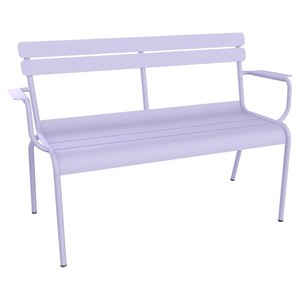 Fermob Luxembourg Banc de jardin 2 places Violet lilas L 131 x l 55.5 x H86cm