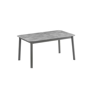 Lafuma Mobilier Oron Table Oron Master HPL Noir de fumée 150x100x77cm