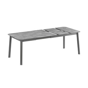 Lafuma Mobilier Oron Table  à allonge Oron Master HPL Noir de fumée 170/205x100x77cm