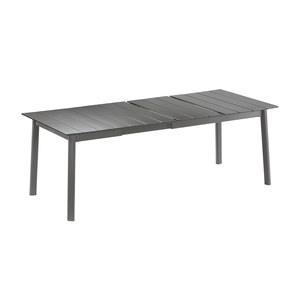 Lafuma Mobilier Oron Table  à allonge Oron Master ALU Noir de fumée 170/205x100x77cm