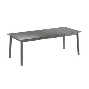 Lafuma Mobilier Oron Table  à allonge Oron Master ALU Noir de fumée 190/250x100x77cm