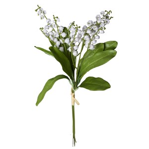 Schilliger Sélection  Muguet en branche artificiel Blanc 