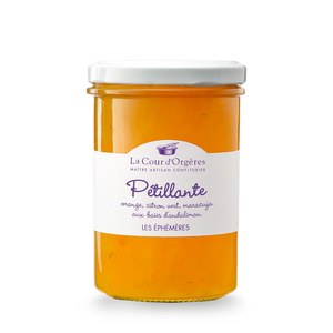 La Cour D'Orgères LES EPHEMERES Confiture Pétillante (orange, citron vert, fruit de la passion aux baies d'andaliman)  240gr